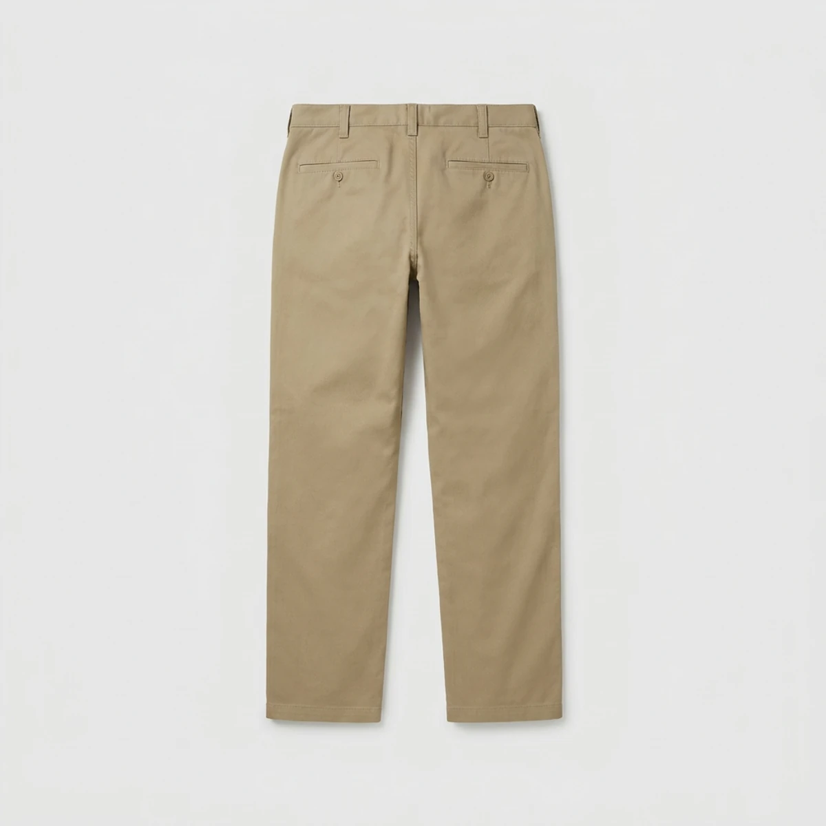 Khaki flame-resistant uniform work pants with slant pockets