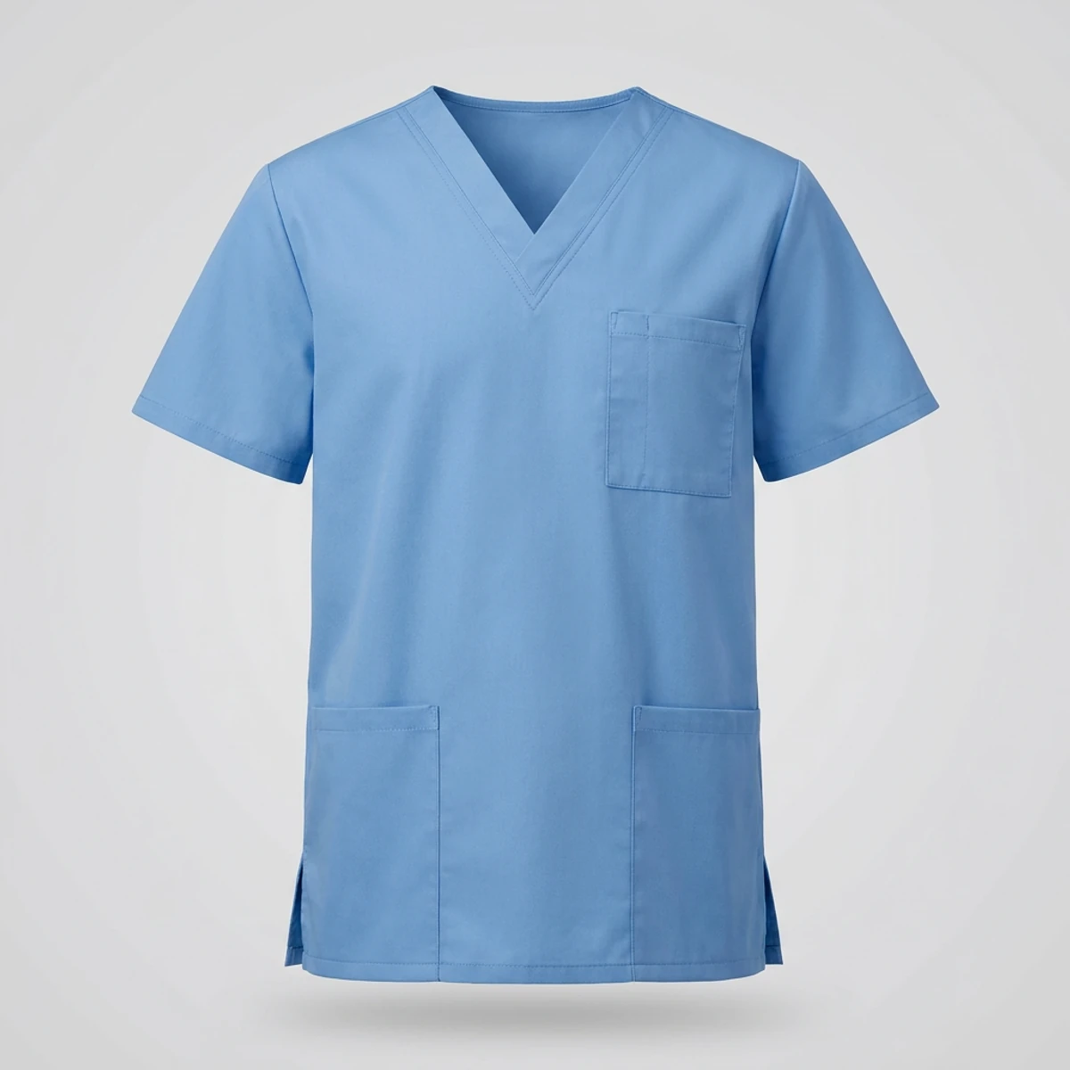Ceil blue V-neck scrub top
